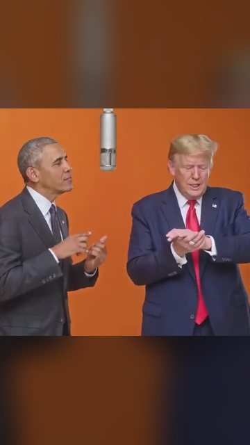 Hotel Lobby Presidents Edition thumbnail, two men in suits at a mic on an orange backdrop